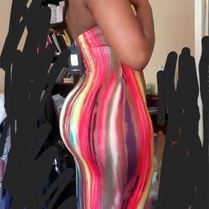 Fashion Nova Work of Art Dress Bodycon Maxi Dress